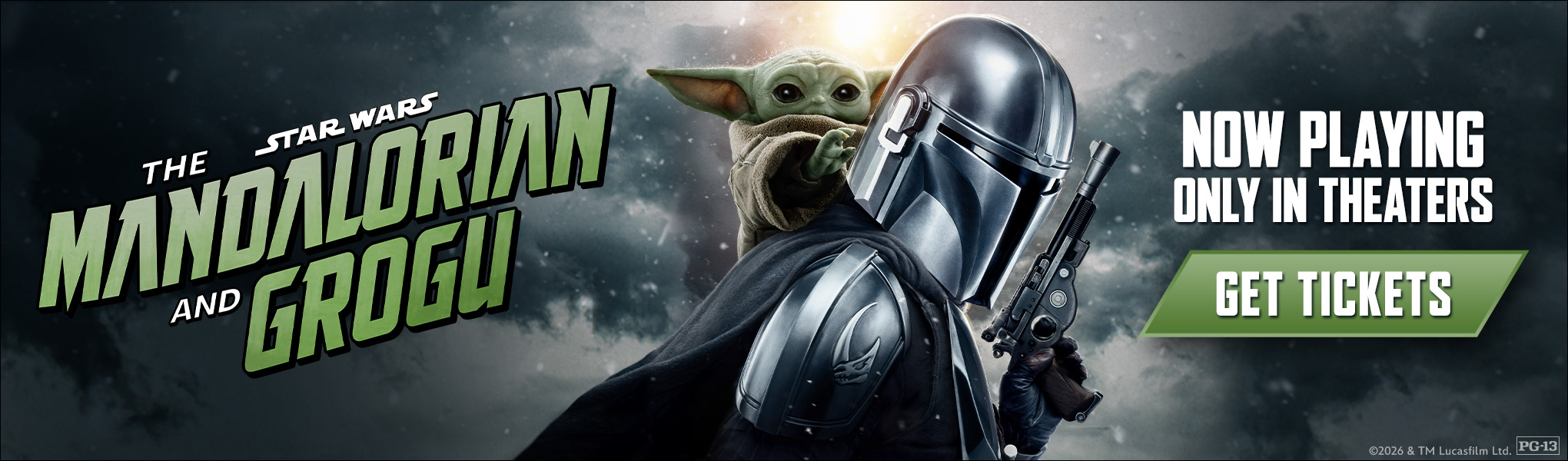 Movie Showtimes for Star Wars: The Mandalorian & Grogu at Santikos!