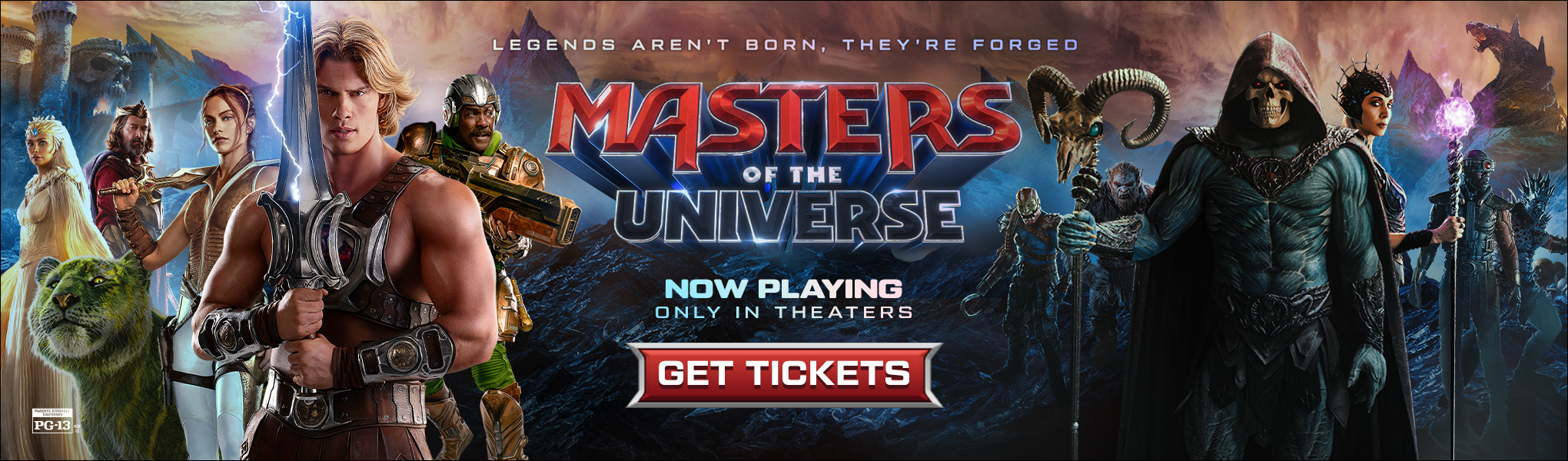 Showtimes for Masters of the Universe at Santikos, Grand Theatre, & AmStar Cinemas